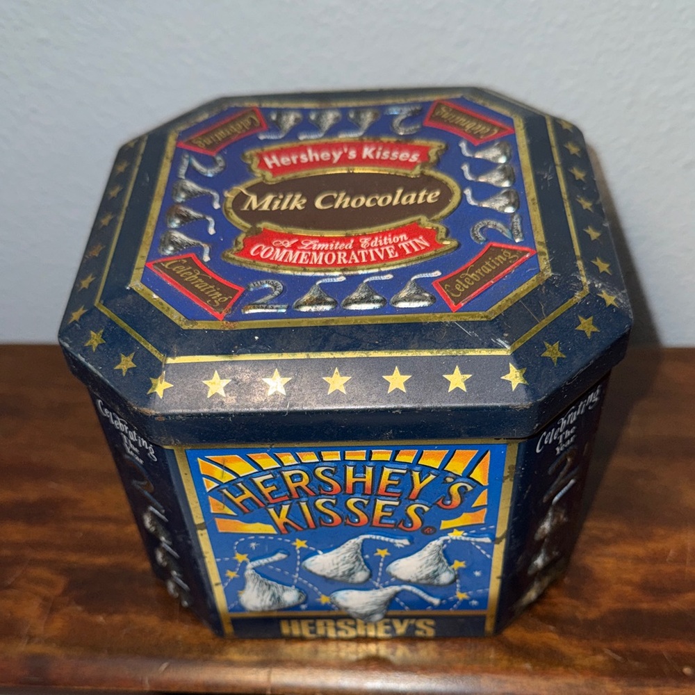 Vintage Hershey's Kisses Millennium Series Canister 4th Commemorative Tin